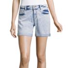 Arizona 8 3/4 Boyfriend Fit Denim Bermuda Shorts-juniors