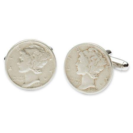 Mercury Dime Cuff Links