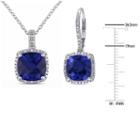 Womens 2-pack 1/3 Ct. T.w. Blue Sapphire Sterling Silver Jewelry Set