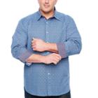 Society Of Threads Long Sleeve Floral Button-front Shirt-big And Tall