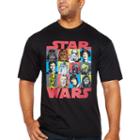 Starwars Group Short Sleeve Graphic T-shirt-big And Tall