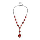 Mixit&trade; Red Faceted Bead Y-necklace
