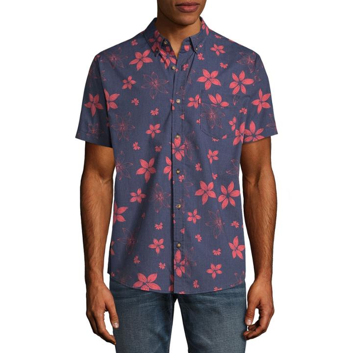 Levi's Short Sleeve Floral Button-front Shirt