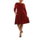 24/7 Comfort Apparel The Classic A-line Dress-plus