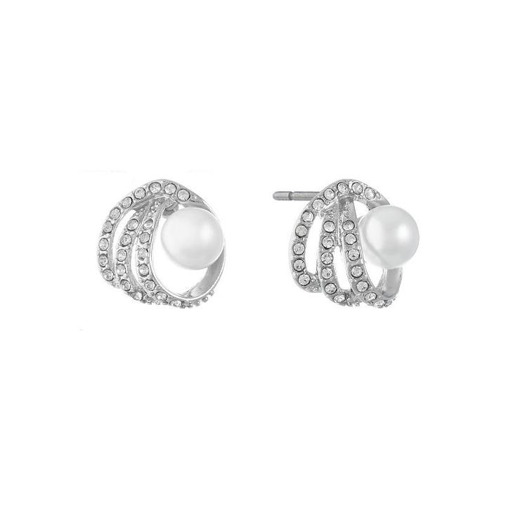 Monet Jewelry Clear 16.6mm Stud Earrings
