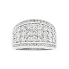 Womens 2 Ct. T.w. White Diamond 10k Gold Wedding Band