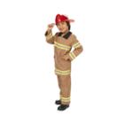 Tan Firefighter With Helmet Child Costume S (4-6)
