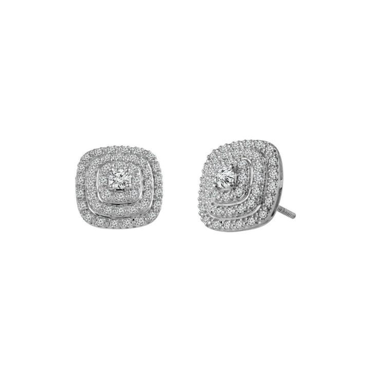 Limited Quantities 1/2 Ct. T.w. Diamond 10k White Gold Stud Earrings