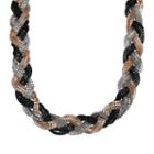 Mixit&trade; Tri-tone Braided Necklace