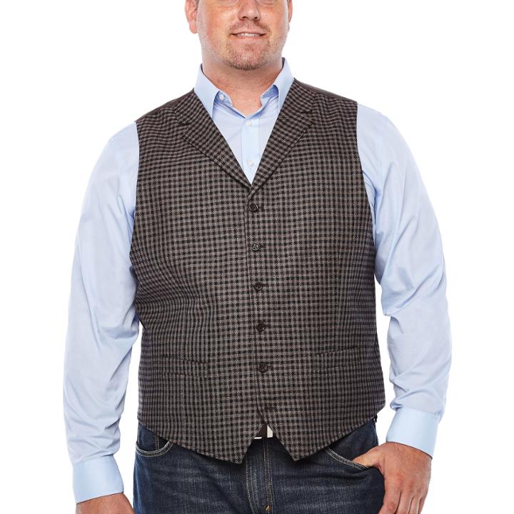 Stafford Merino Wool Vests-big And Tall