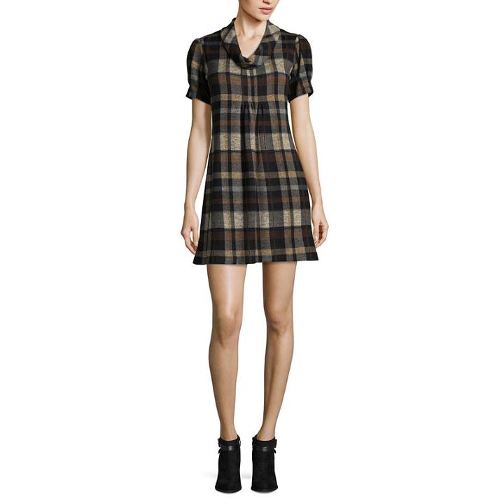 Jessica Howard Short Sleeve Sweater Dress-petite