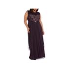 R & M Richards Lace Belted Dress - Plus