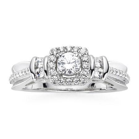 I Said Yes 5/8 Ct. T.w. Diamond & Lab-created Blue Sapphire Ring