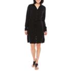 Sag Harbor Roll Sleeve Crinkle Dress