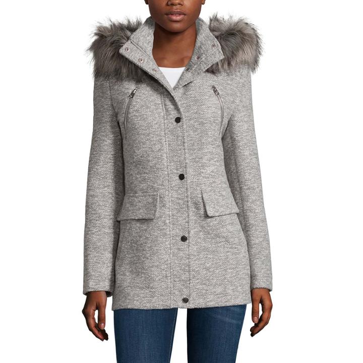 A.n.a Fur-trim Anorak Jacket
