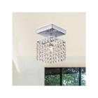 Warehouse Of Tiffany Jhea 1-light Crystal 5-inch Chrome Chandelier