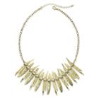 Mixit&trade; Gold-tone Spike Statement Necklace