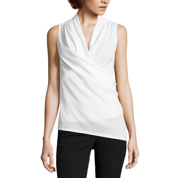 Worthington Faux Wrap Top