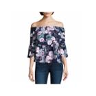 A.n.a 3/4 Sleeve Square Neck Woven Blouse-talls