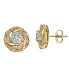 1/2 Ct. T.w. Diamond Earring In 10k Yellow Gold