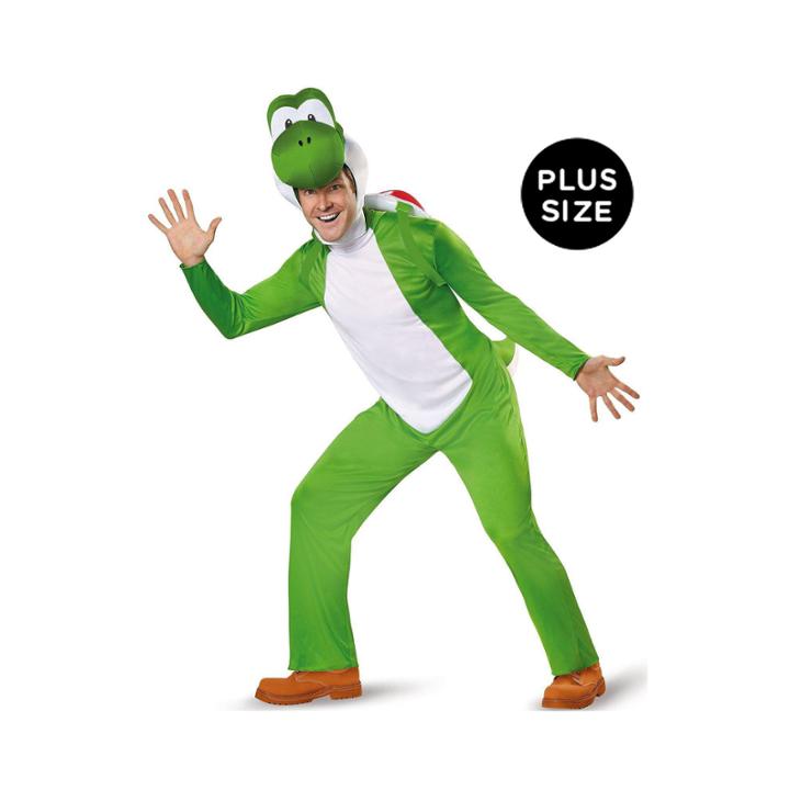 Super Mario: Deluxe Adult Yoshi Plus Costume - Xxl (50-52)