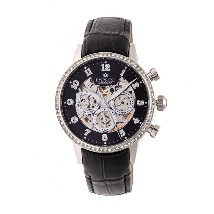 Empress Unisex Black Strap Watch-empem2002
