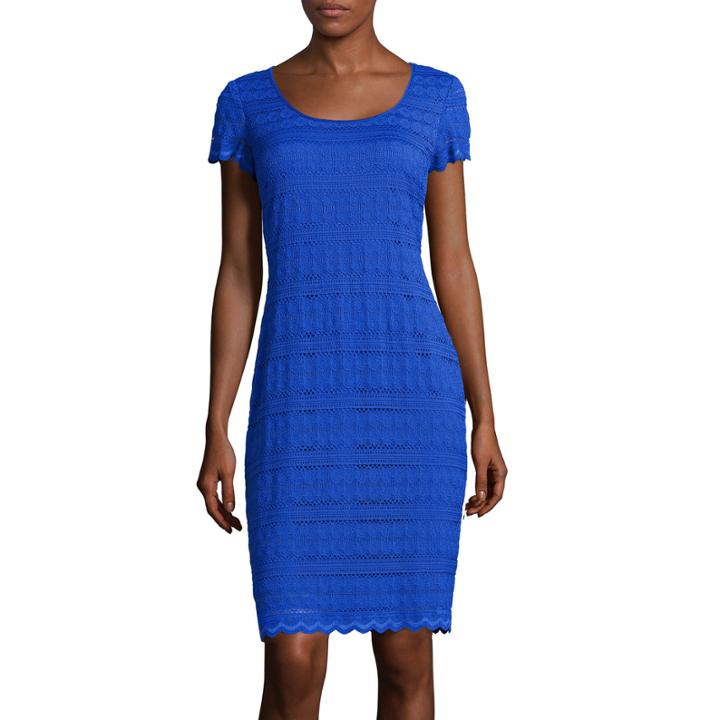 Rn Studio By Ronni Nicole Short-sleeve Lace Shift Dress