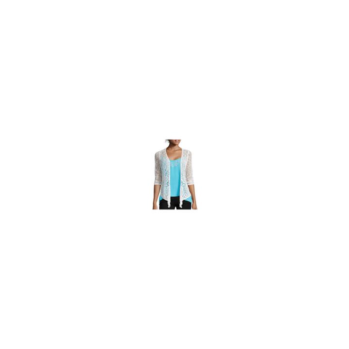 Arizona 3/4-sleeve Knit Cardigan - Juniors