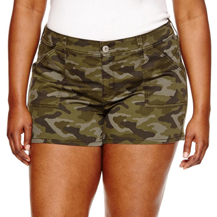 Arizona 2 1/2 Denim Shorts-juniors Plus