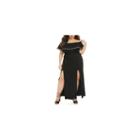 Fashion To Figure Jessica Off Shoulder Pom Pom Maxi Dress-plus