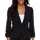 Hollywould 3/4-sleeve Pinstriped Jacket
