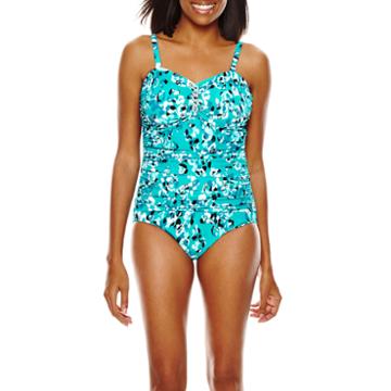 Fit Fix Thin Strap Shirred Mio One-piece Swimsuit