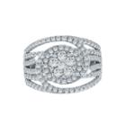 Womens 2 1/2 Ct. T.w. Genuine Round White Diamond 10k Gold Engagement Ring