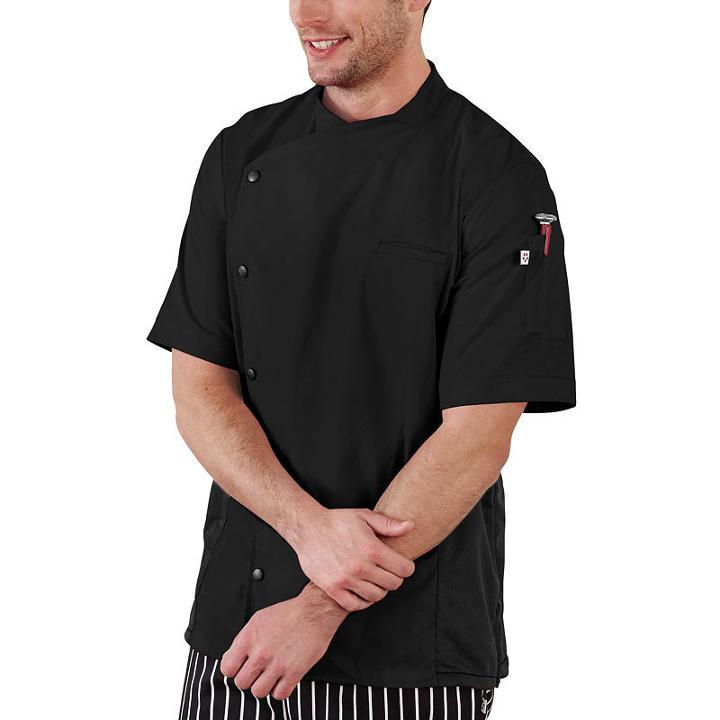 White Swan Five Star Chef Unisex Short Sleeve Chef Coat-plus