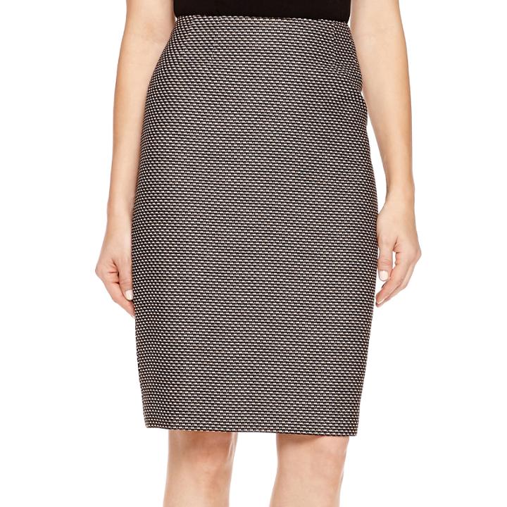 Black Label By Evan-picone Tweed Pencil Skirt