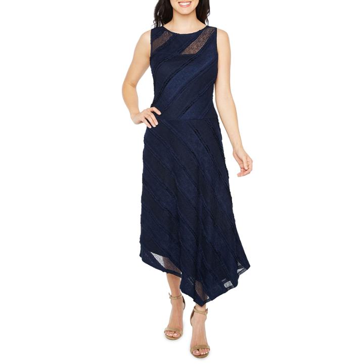 Melrose Sleeveless Stripe Fit & Flare Dress