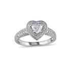 1 Ct. T.w Diamond 14k White Gold Heart Ring