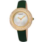 Akribos Xxiv Womens Green Strap Watch-a-1049gn