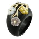 Onyx & Mother-of-pearl Ring