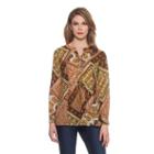 Skyes The Limit Sullivan County Patch Print Tunic- Plusplus