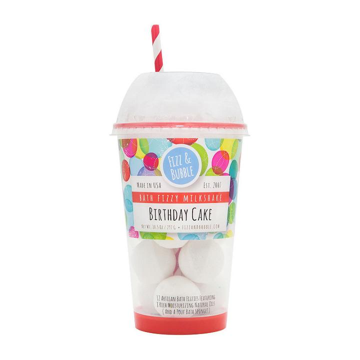Fizz & Bubble Milkshake Bath Bomb - Birthday Cake