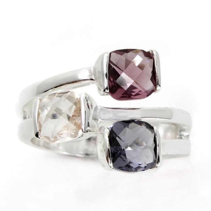 Sparkle Allure Multi Color Cluster Ring