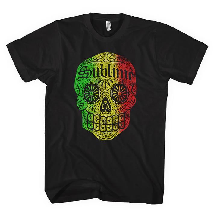 Sublime Long Beach, Ca Skull Graphic Tee