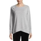 St. John's Bay Active Long Sleeve Envelope Hem Sweatshirt