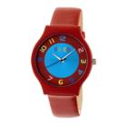 Crayo Unisex Red Strap Watch-cracr4603