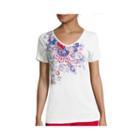 St. John's Bay V-neck Americana Graphic T-shirt