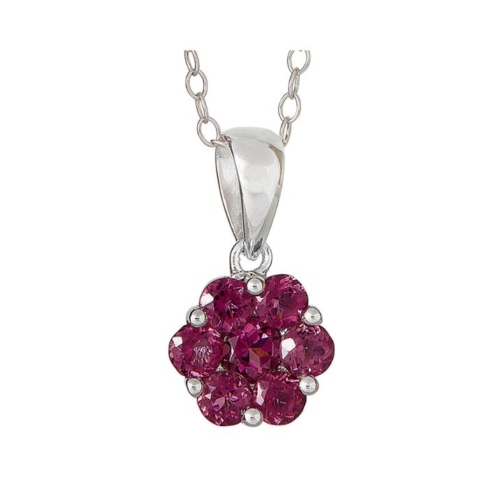 Limited Quantities Genuine Pink Tourmaline Flower Pendant Necklace