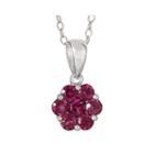 Limited Quantities Genuine Pink Tourmaline Flower Pendant Necklace