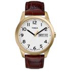 Timex Easy Reader Mens Brown Leather Watch