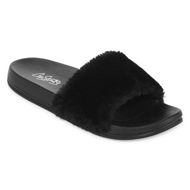City Streets Twiggy Womens Slide Sandals